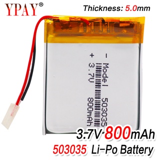 503035 3.7V 500mAh Lithium Polymer Battery 3.7V Volt Li po ion Lipo Rechargeable Batteries for MP3 D