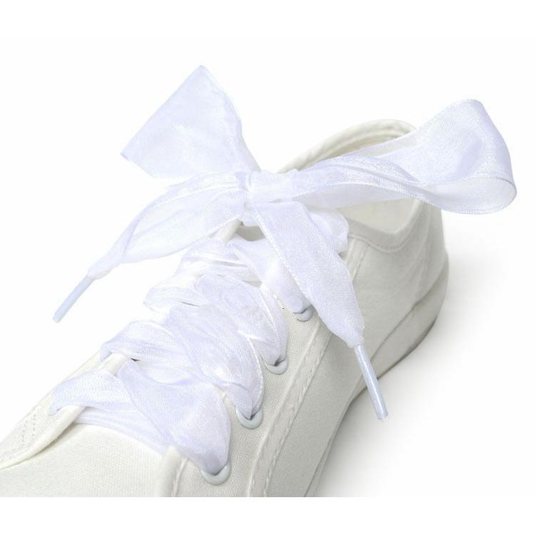 [Ready Stock] Cute Shoelaces Flat Silk Satin Ribbon Sneakers Sport Shoes Laces Shoestrings (5)