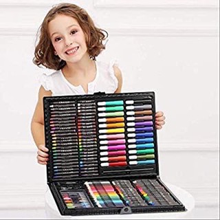 dailyhome 168 Piece Deluxe Art Set Supplies for Drawing Painting Mega Art Oil Pastel Crayon Pen