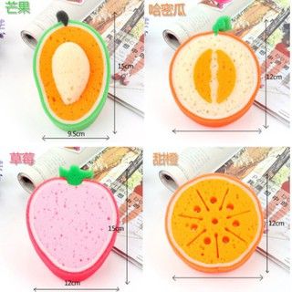 Dish sponge 3D fruit strong Clean cloth cotton washing dishes scouring pad Eraser household Kitchen Tool Cleaning Supplies (4)