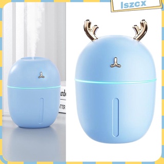 [Limit Time] Portable USB Cool Mist Humidifier 220ML with Colorful LED Light Conversion, Desktop Ultrasonic Air Humidifier for Kids, Baby, Offices, Bedrooms,Dorm