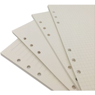 A5/A6/A7 6 Holes Ring Binder Filler Looseleaf Paper Refills For Journal Notebook Diary Planner Insert ,45 Sheets