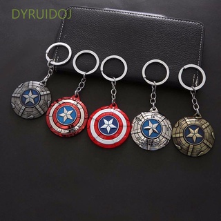 DYRUIDOJ Movie Avengers For Women Men Key Rings Captain America Key Ring Holder Bag Pendant Ornament Classic Car Interior Accessories Cosplay Keychain
