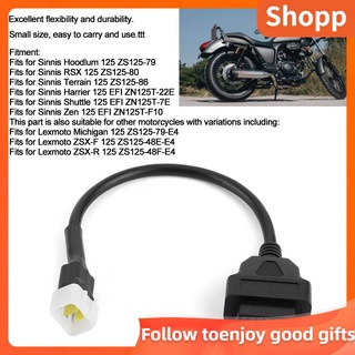[READY STOCK] Diagnostics 6 Pin to OBD2 16 Adaptor Cable Motorcycle Fault Detection Connec