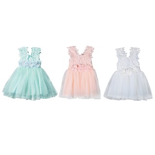 Baby Girls Dress Princess Kids Clothes Flowers Party Dresses (1)