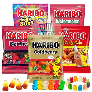 Haribo Gummy Gummies Candy (Goldbears/Berries/Watermelon/Cola/Sour Bites/Smurfs/Dinosaurs/Spaghetti)