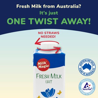 Milk Magic Fresh Milk UHT 1 Liter (Set of 2) - Nutritious Health Drink (6)
