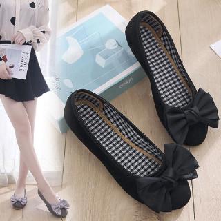 Plus Size 35-44 New Round Flat Soft Soled Women's Bean Shoes for women