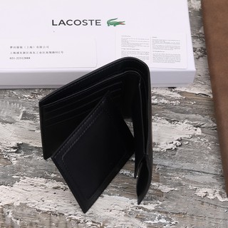 9.9 LOW PRICE 100% original Lacoste wallet Business men's Postcard wallet (5)