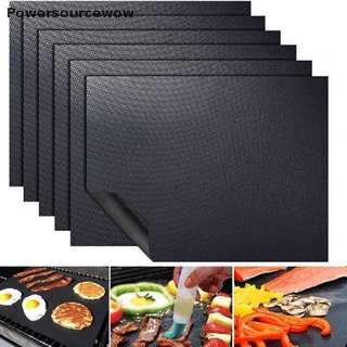 Powersourcewow Reusable Non-stick BBQ Grill Mat Barbecue Baking Liners Teflon Kitchen Tool PH