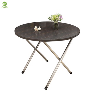 Finelife Outdoor Portable Folding Round Table Simple Household Small Apartment Dining Table