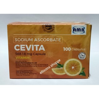 Sodium Ascorbate (NON-ACIDIC) CEVITA 568.18mg Vitamin C Box of 100 Capsules