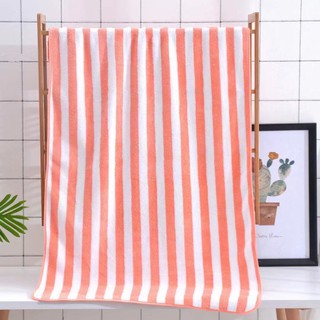 high quality microfiber color striped bath towel 70*140cm
