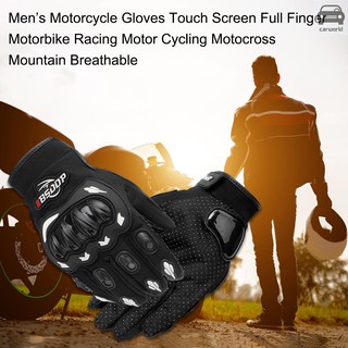Men’s Motorcycle Gloves Touching Screen Full Finger Motorbike Racing Motor Cycling Motocross Mountai