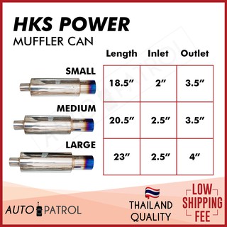 HKS Muffler Freeflow Free Flow
