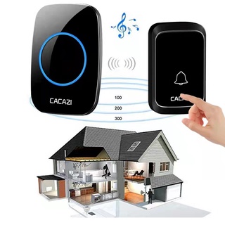 Wireless Waterproof Doorbell DC battery-operated 300M Remote Cordless