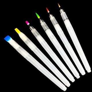 brush pen❀Watercolor Brush Pen Set Calligraphy Painting Tool Portable Paint Capacity Barrel Water Pe