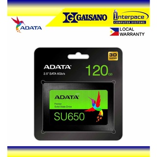 ADATA SU650 120GB 3D-NAND 2.5" SATA III High Speed Read up to 520MB/s Internal Solid State Drive