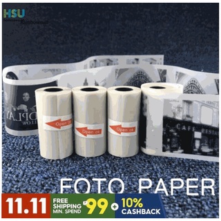 Bluetooth printer PolaroidPortable thermal printer❆✷【HSU】57x30mm Semi-Transparent Thermal Printing