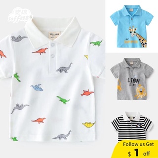 SoffnyKids Shirt Boys Cotton Tshirt Children Polo Shirt Kids Clothing Summer Casual Short Sleeve Bab