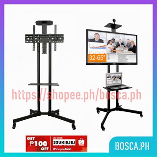Ready Stock/✱☬Rolling TV Cart Mobile TV Stand for 32-65 inch, LED, LCD, OLED - Universal Mount with