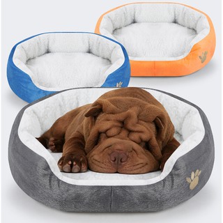 ❈♕Pet Dog Bed Cashmere Warming Hot Dog Bed House Soft Dog Lounger Nest Dog Baskets Fall Winter Plush
