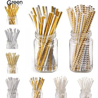 [COD] Greenhome Disposable Paper Drinking Straws