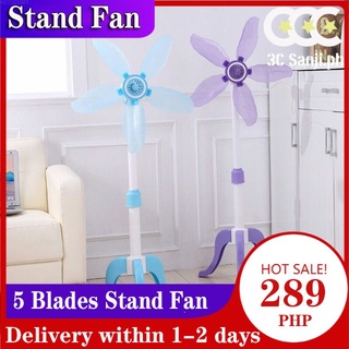 Stand Fan Portable Stand Fan 5 Blades Foldable Big Wind Stand Fan Electric Floor Fan Cooling fan