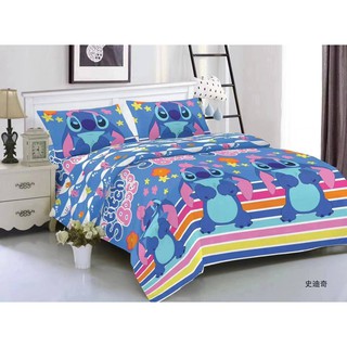Stitch 3in1 Bedsheet with Garter/Single Double Queen King