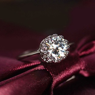 【spot goods】 ▨【Bluelans】Princess Crown Bridal Engagement Wedding Party Ring
