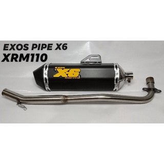 EXOS X6 EXHAUST PIPE HONDA XRM 110