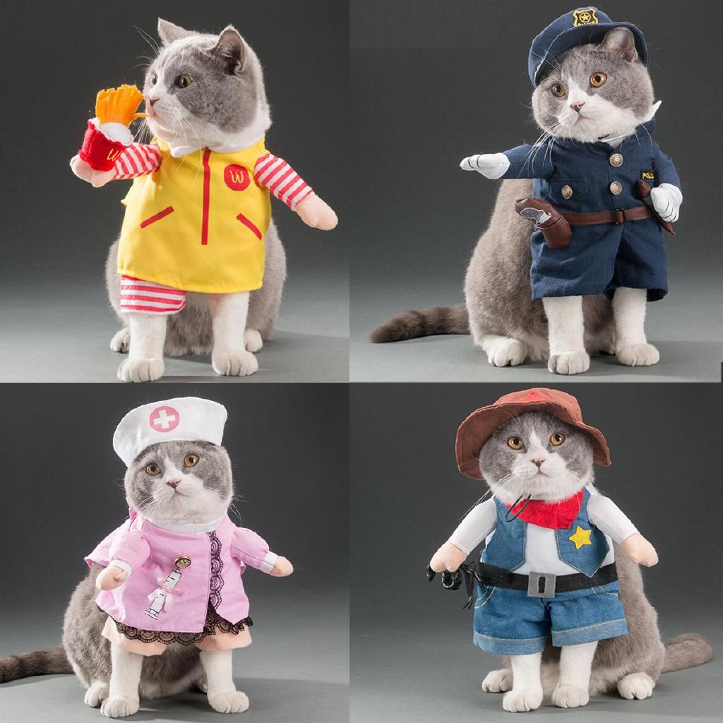 Christmas Halloween Funny Pets Dress Up Pet Costume cat and