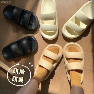 ♈❀▧Home net celebrity stepping on shit slippers female summer indoor and outdoor wear deodorant non-slip thick-soled beach sandals ins (4)