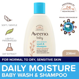Aveeno Baby Daily Wash & Shampoo 236ml rtyX