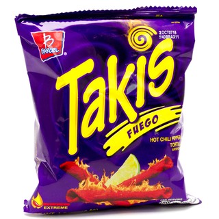 Barcel Takis Fuego Hot Chili Pepper and Lime Tortilla Chips