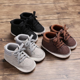Ready Stock Newborn Infant Shoes Baby Sneakers For Boys Kids Soft Sole Non-Slip Crib Children Shoes COD