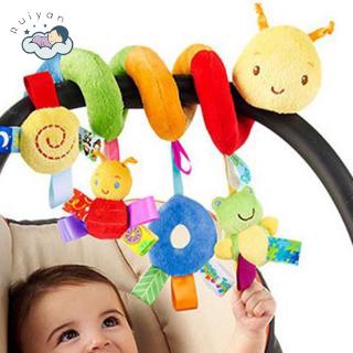 【RYT】 Baby Kids Stroller Bed Around Spiral Hanging Bell Rattle Activity Soft Toys
