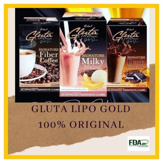 COD! GLUTA LIPO GOLD SERIES DARK CHOCOLATE/MILK MELON/FIBER COFFEE