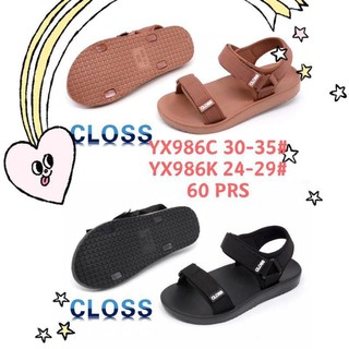 women sandal﹊▩Closs Sandals Plain Strapped For Kids 24-35