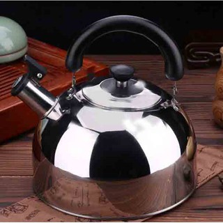 ALPHALAND Stainless Steel Whistling Kettle Water Pot Heat Boiler Handle 3.0L (TOMS)