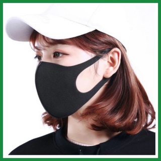 Unisex Minimalist Washable Stretchable Reusable Breathable Cotton Neoprene Facemask for Men & Women