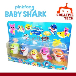 BABY SHARK SET OF 5 Action Figure Toys for Kids(No lights)