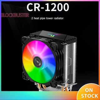✫COD✫ Jonsbo CR1200 2 Heat Pipe Tower CPU Cooler RGB 3Pin Cooling Fans Heatsink
