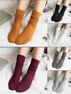 Japan style candy Color Plain Long Sock For Women/COD (7)