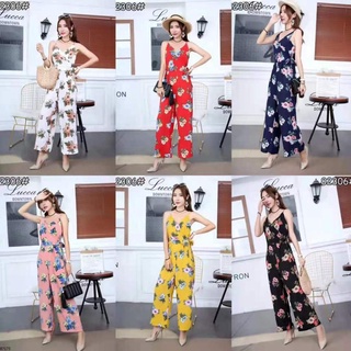 Elegant Floral Jumpsuit Overall Romper Maxi Style for Fashion Ladies Outfit Summer Inspire