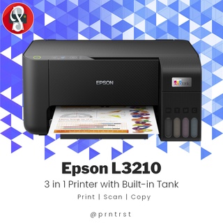 Brand New Epson L3110 L3210 L3216 EcoTank 3 in 1 Printer - Print | Scan | Copy w/ 1set Original Ink