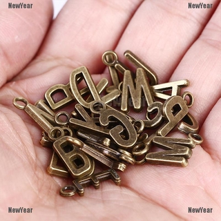 <New Year> Silver/Gold 26Pcs Alphabet A-Z Pendents Letters DIY Jewelry Findings Charms