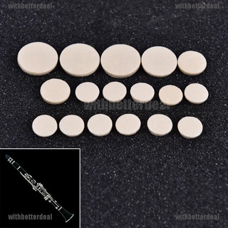 Ready Stock/❧17PCS Clarinet key Pads White Musical Woodwind withbetterdeal.ph