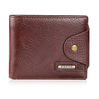 【allbuy】Vintage Wallet Hasp Open Wallet Short Men Wallet PU Leather Purse For Male