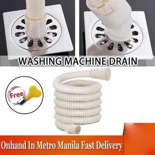 【 Free stainless steel clamp 】Universal Washing Machine Drain Hose Outlet Water Pipe Accessory COD